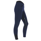 HKM Riding Leggings Starlight Sili. Knee Blue/Black