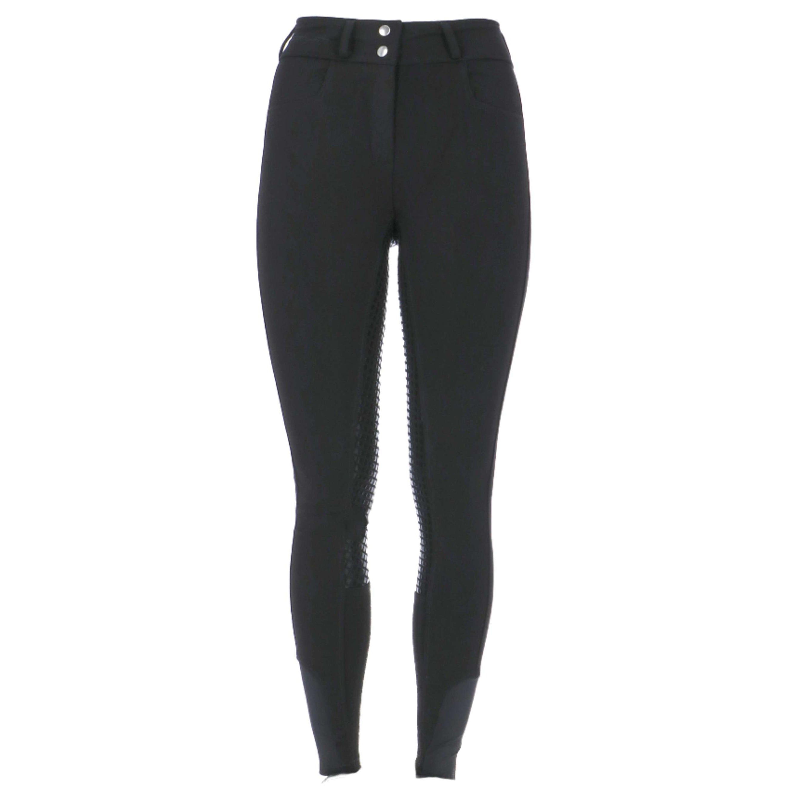 HKM Riding Leggings Starlight 3/4 Silicon Seat Black/Black