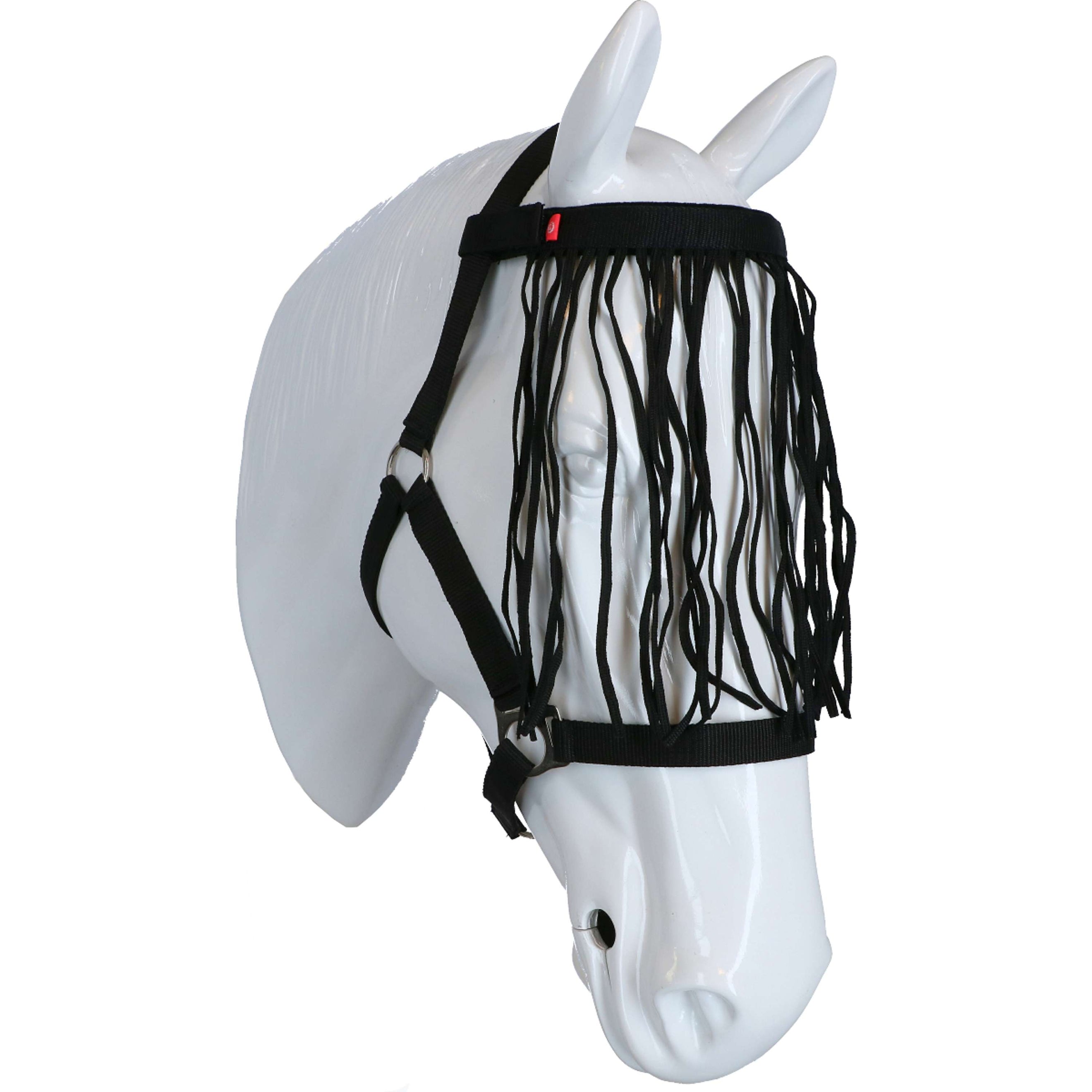 Imperial Riding Fly Browband Nylon with a Velcro Fastener Black