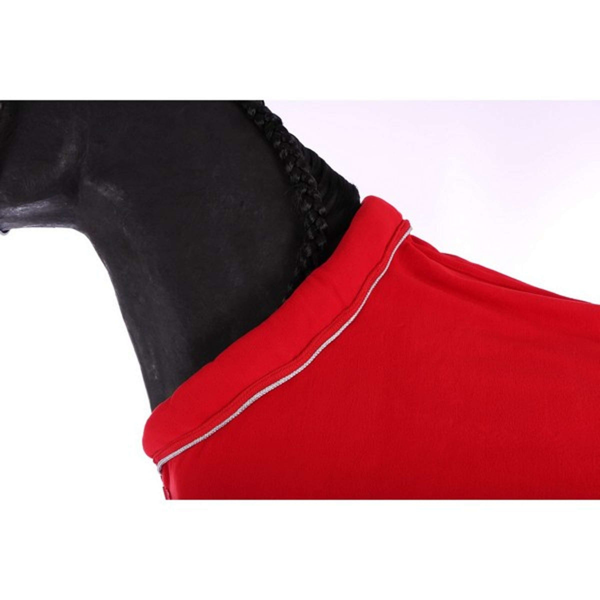 HKM Fleece Rug Collar Dark red