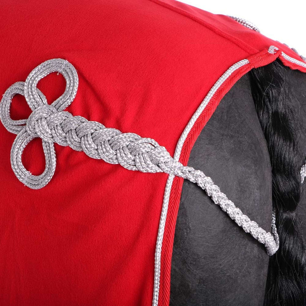 HKM Fleece Rug Collar Red