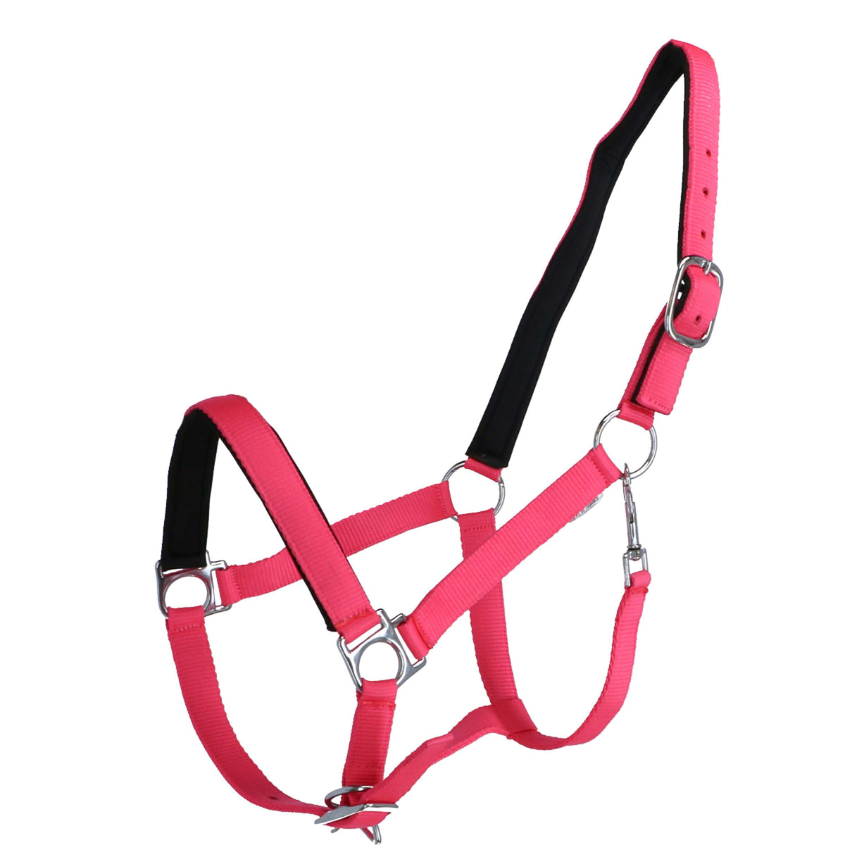 HKM Headcollar Stars Softice Neon pink