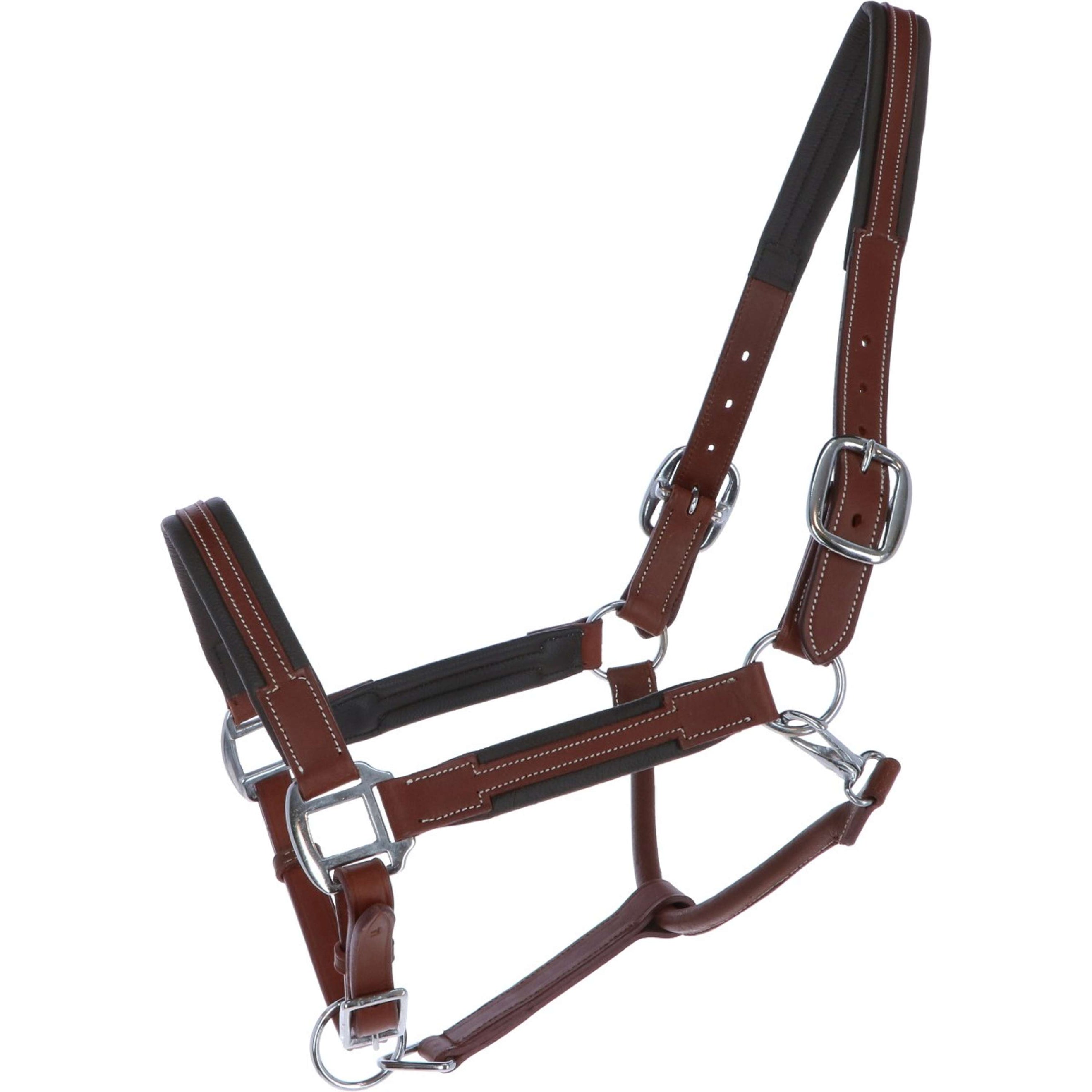 HKM Leather Headcollar Soft Brown