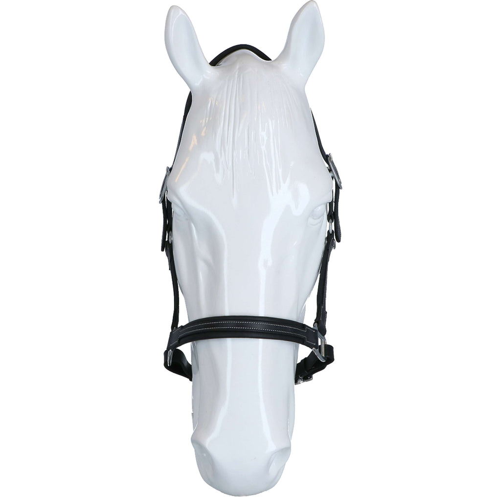 HKM Leather Headcollar Soft Black