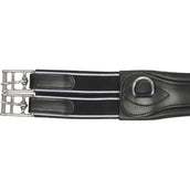 HKM Leather Girth Soft Elastic Both Sides Black