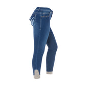 HKM Riding Breeches Pasadena Silicon Full Seat Blue jeans