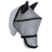 HKM Fly Mask with Removable Nose Protection Silver/Black