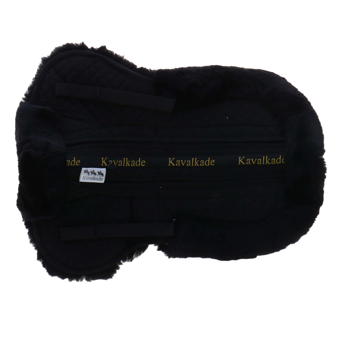 Kavalkade Half Pad with Lambskin and Inserts Black