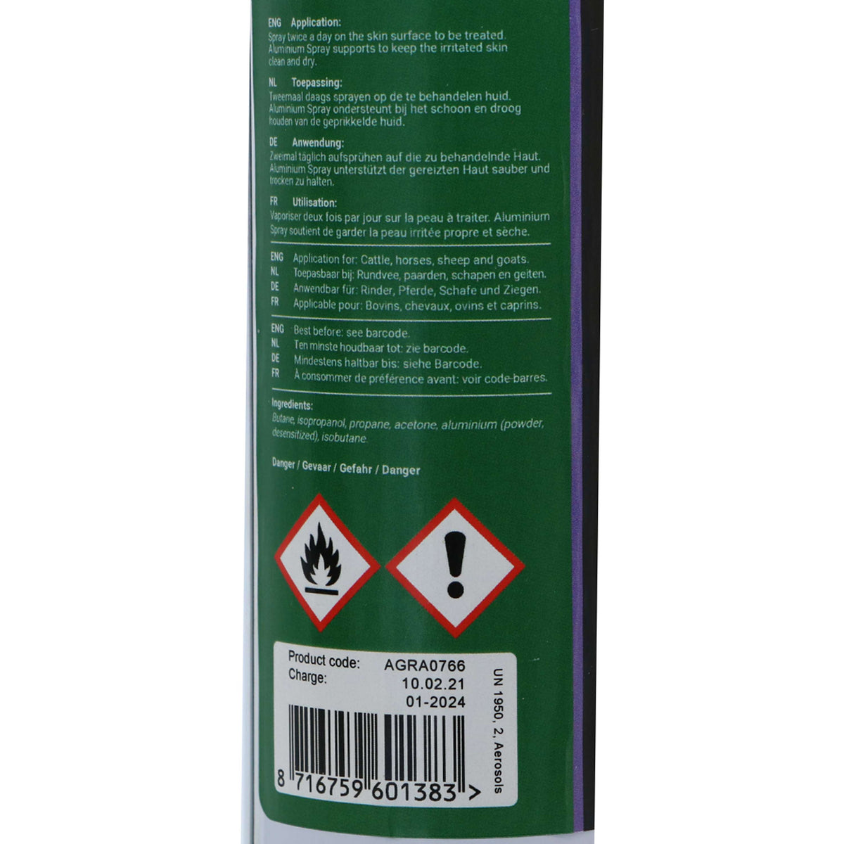 Agradi Horse Aluminiumspray for all animals