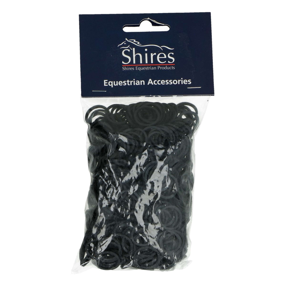 Shires Elastic Bands 500 Pieces Black