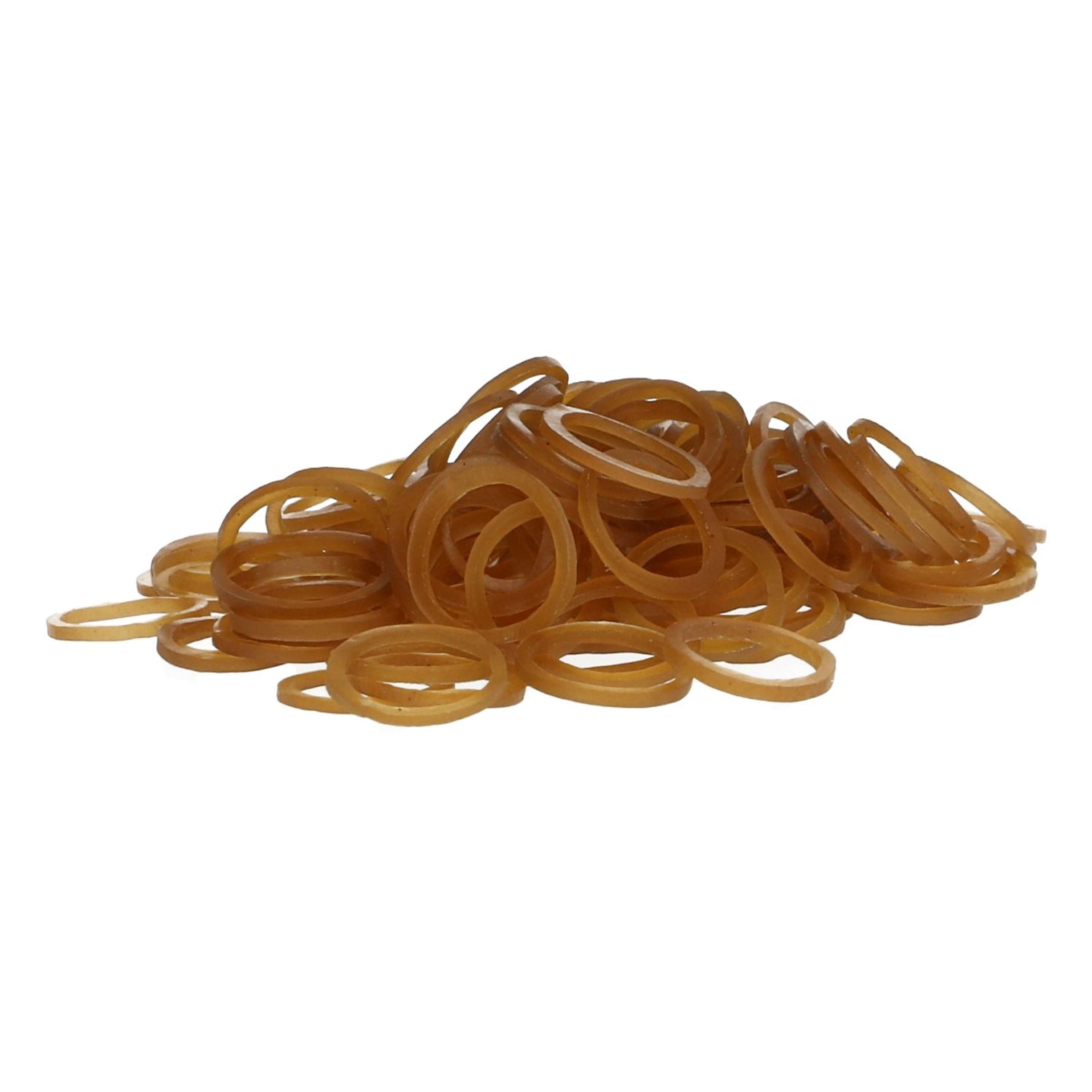 Shires Elastic Bands 500 Pieces Brown