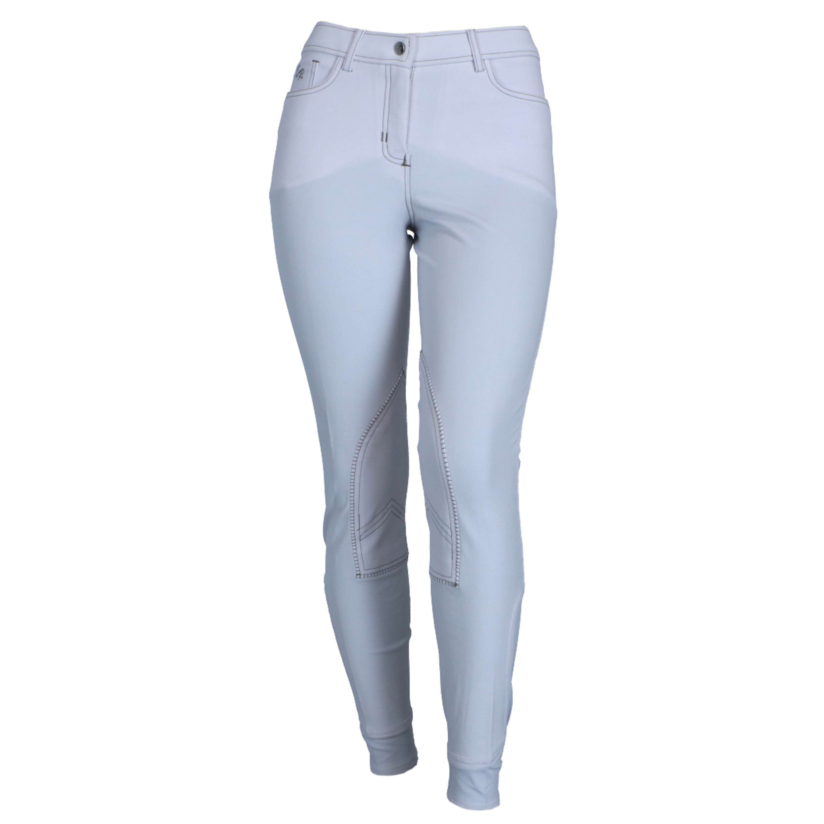 Easy Rider by EuroStar Breeches Zohra Womens Flex Knee SK White