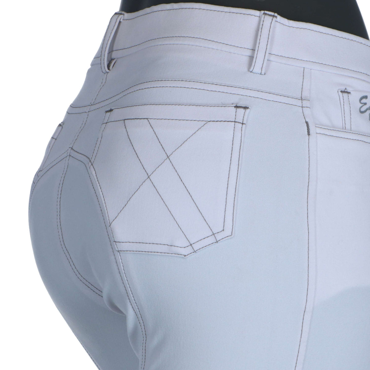 Easy Rider by EuroStar Breeches Zohra Womens Flex Knee SK White