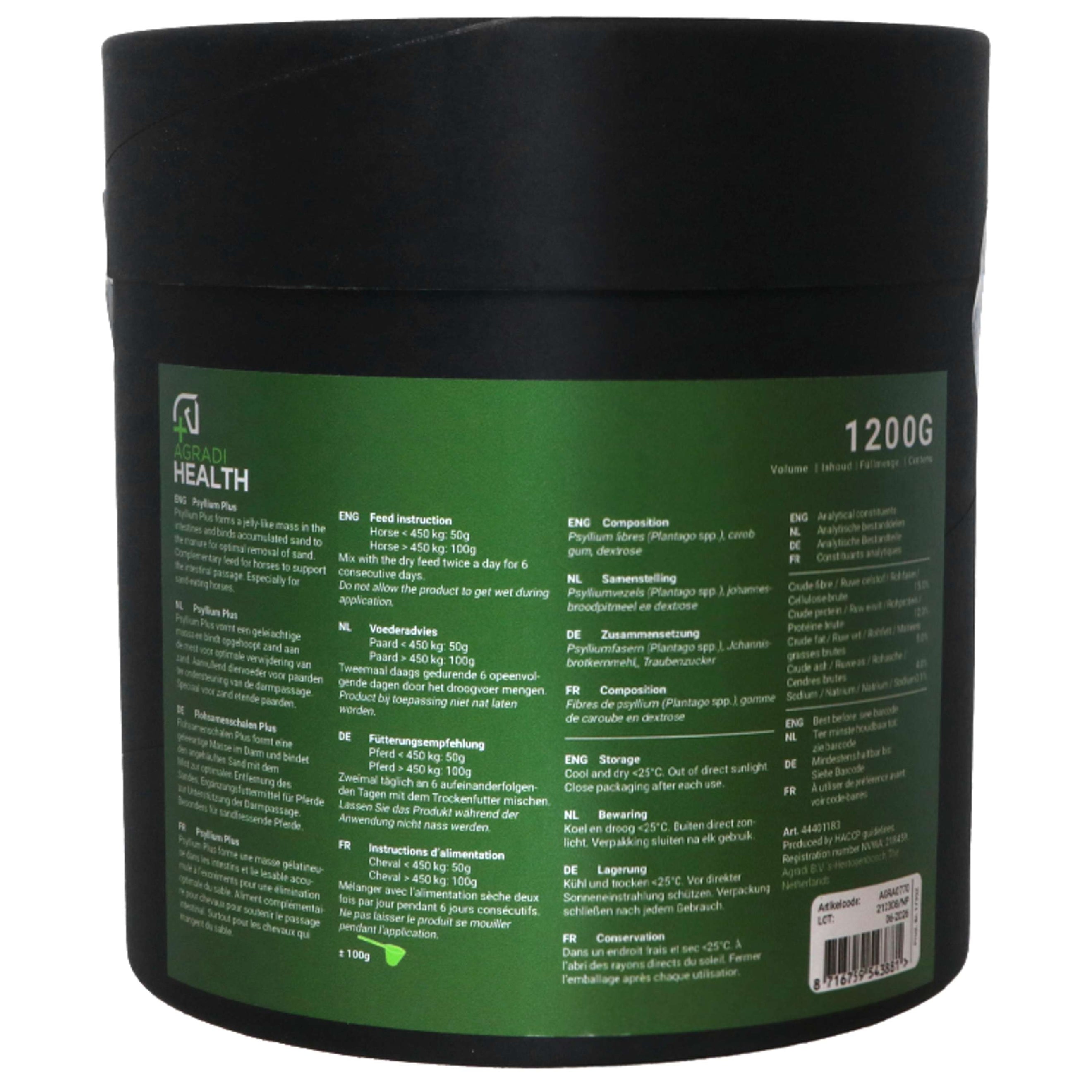 Agradi Health Psyllium Sand Away Plus