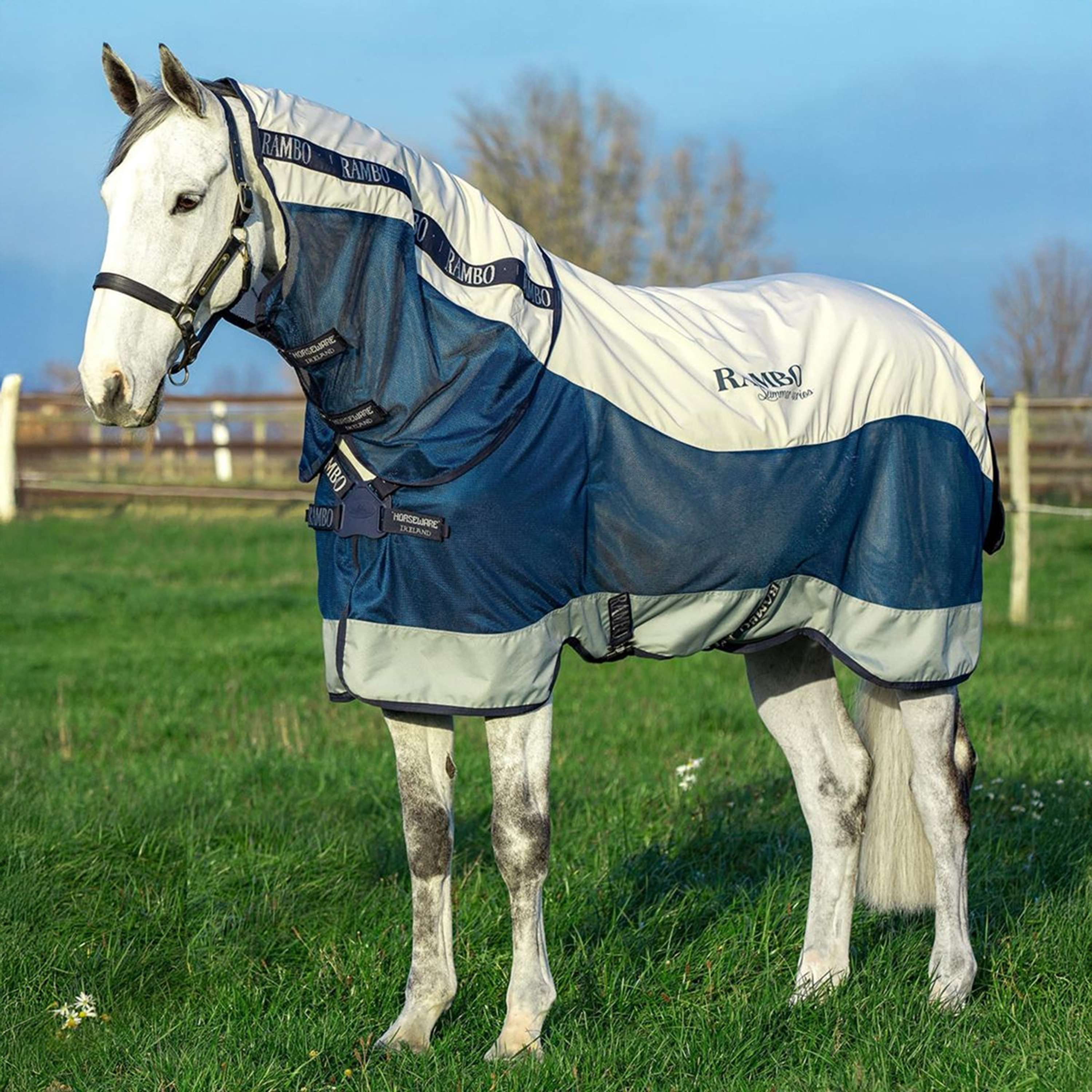 Rambo Summer Series Turnout 0g NavyGrey