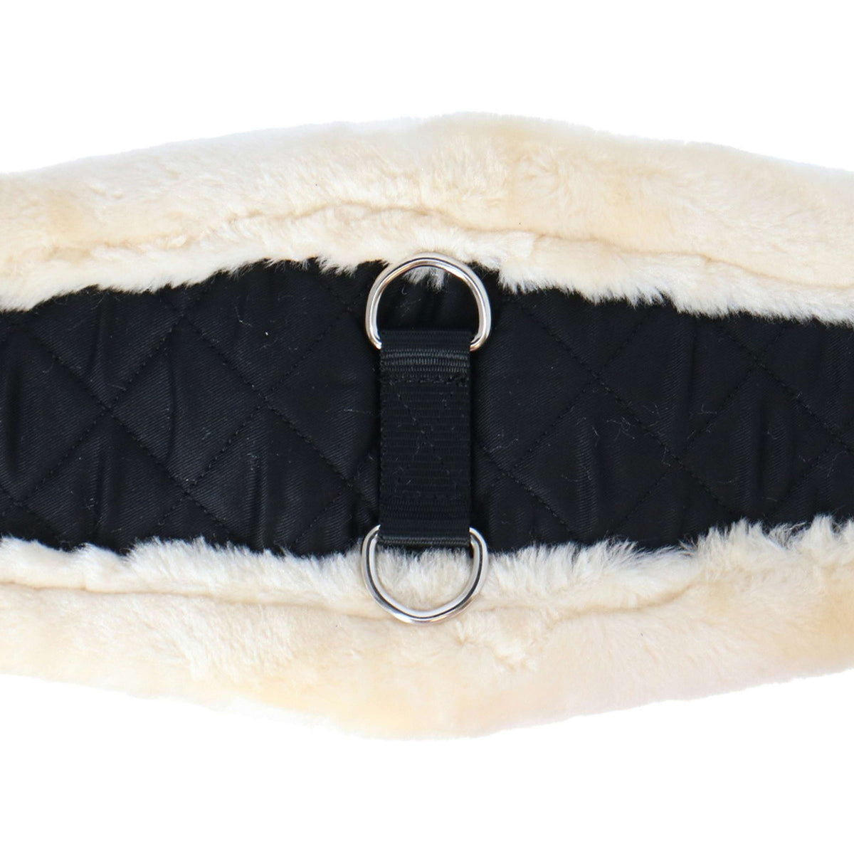 Premiere Dressage Girth Anatomic Synthetic Sheepskin Black/Natural