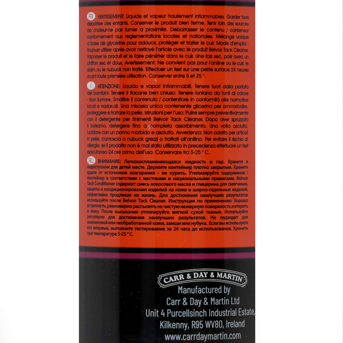 Carr & Day & Martin Leather conditioner Step-2 Belvoir