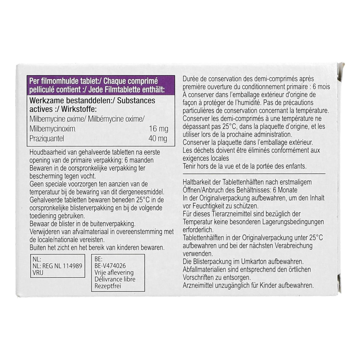 Milprazon Dewormer Cat 16mg