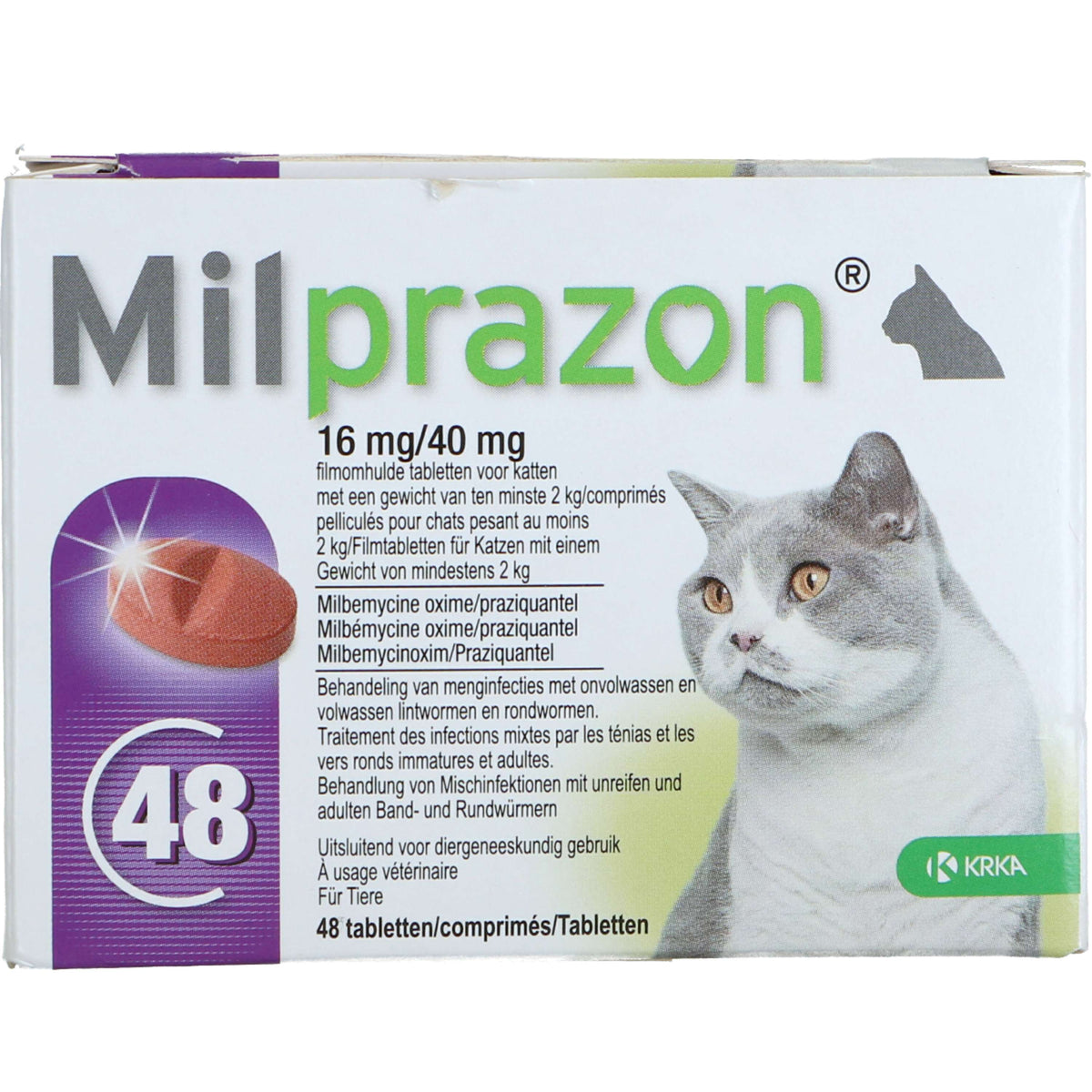 Milprazon Dewormer Cat 16mg