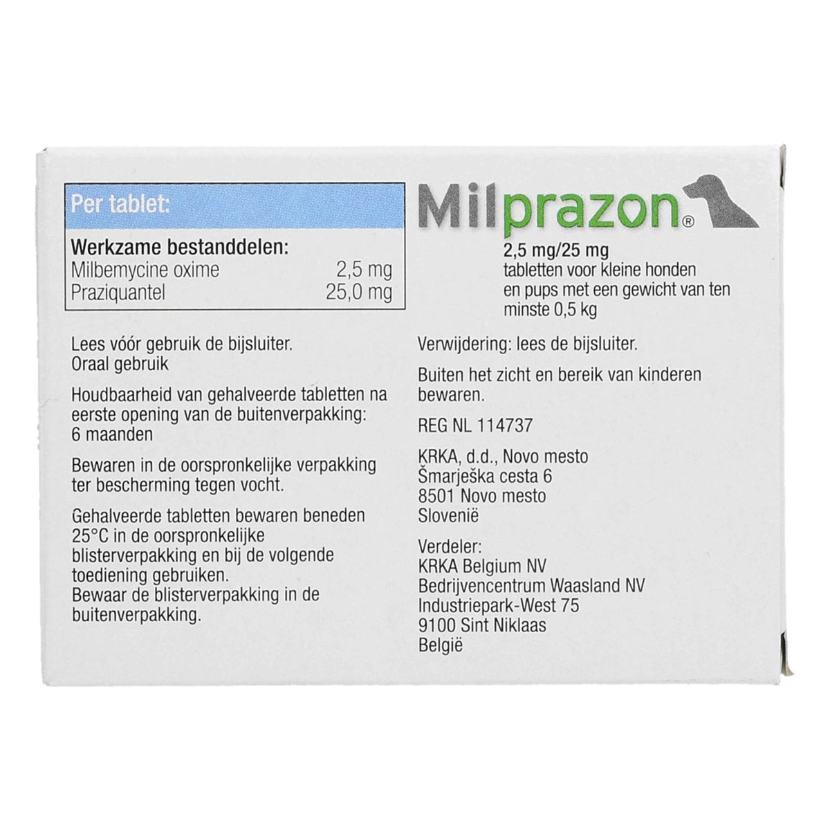 Milprazon Dewormer Dog 2,5mg