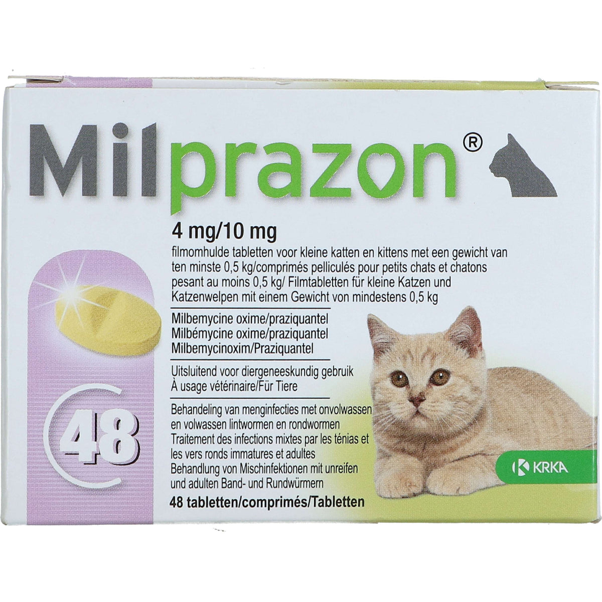 Milprazon Dewormer Cat 4mg