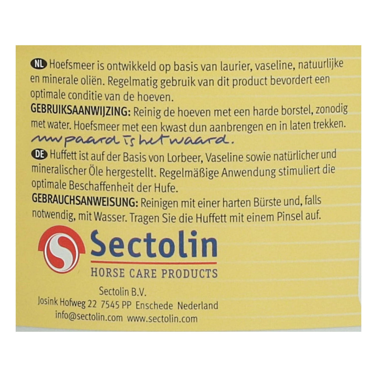 Sectolin Hoof Grease Black