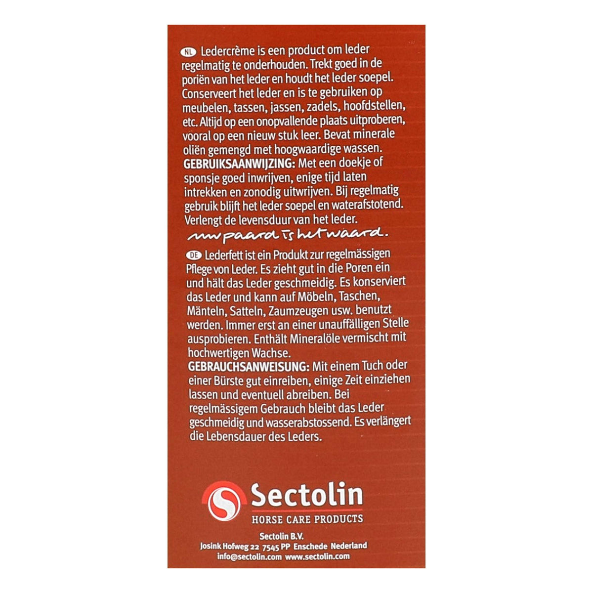 Sectolin Leather Creme Blank