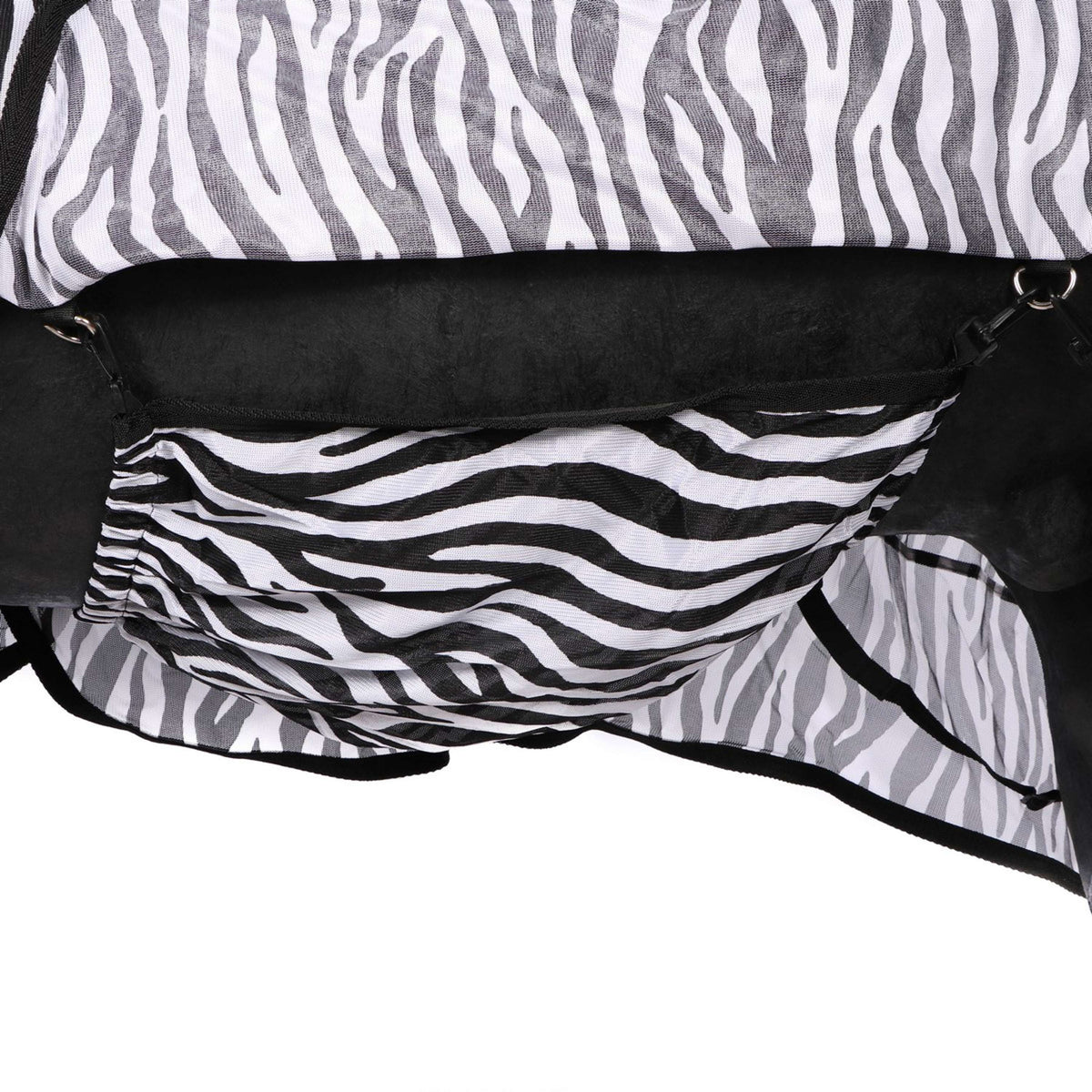 RugBe by Covalliero Fly Rug with a Hood Zebra