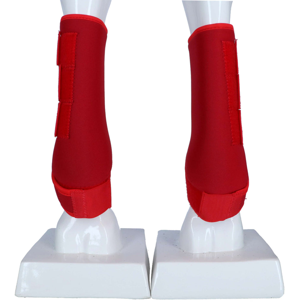 HKM Leg protection Colour Neoprene Red