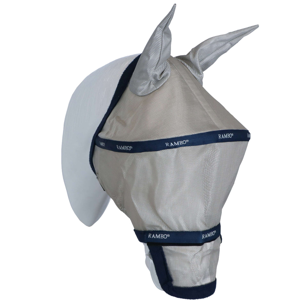 Rambo Fly Mask Plus Navy/Silver