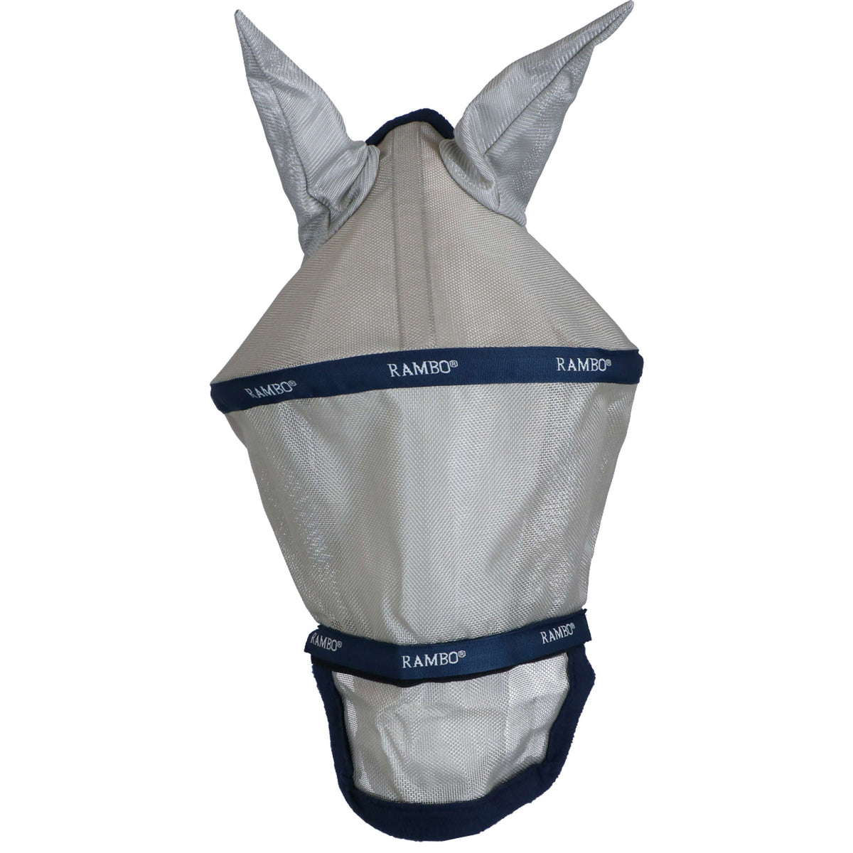 Rambo Fly Mask Plus Navy/Silver