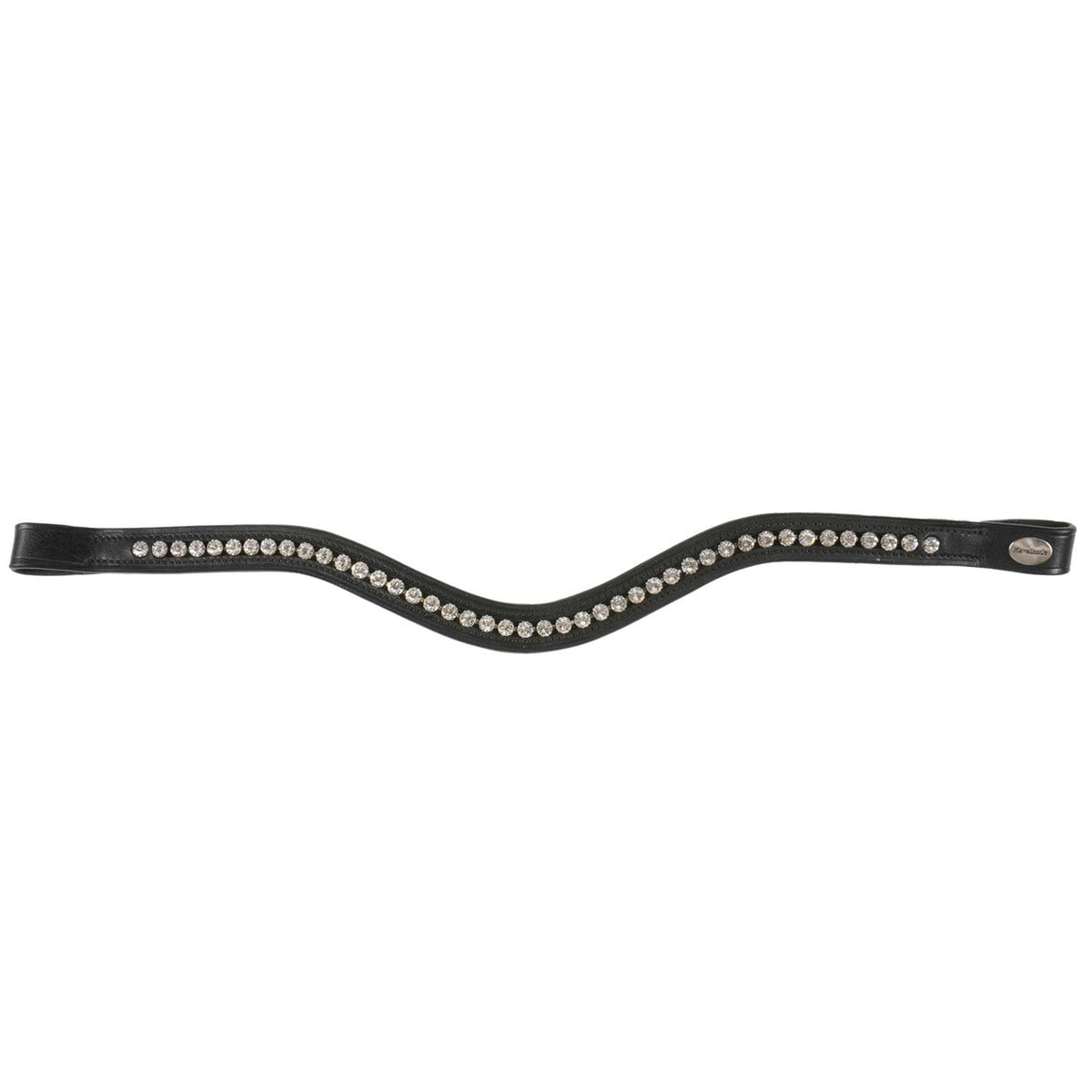 Kavalkade Browband White Rhinestones Black