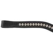 Kavalkade Browband White Rhinestones Black