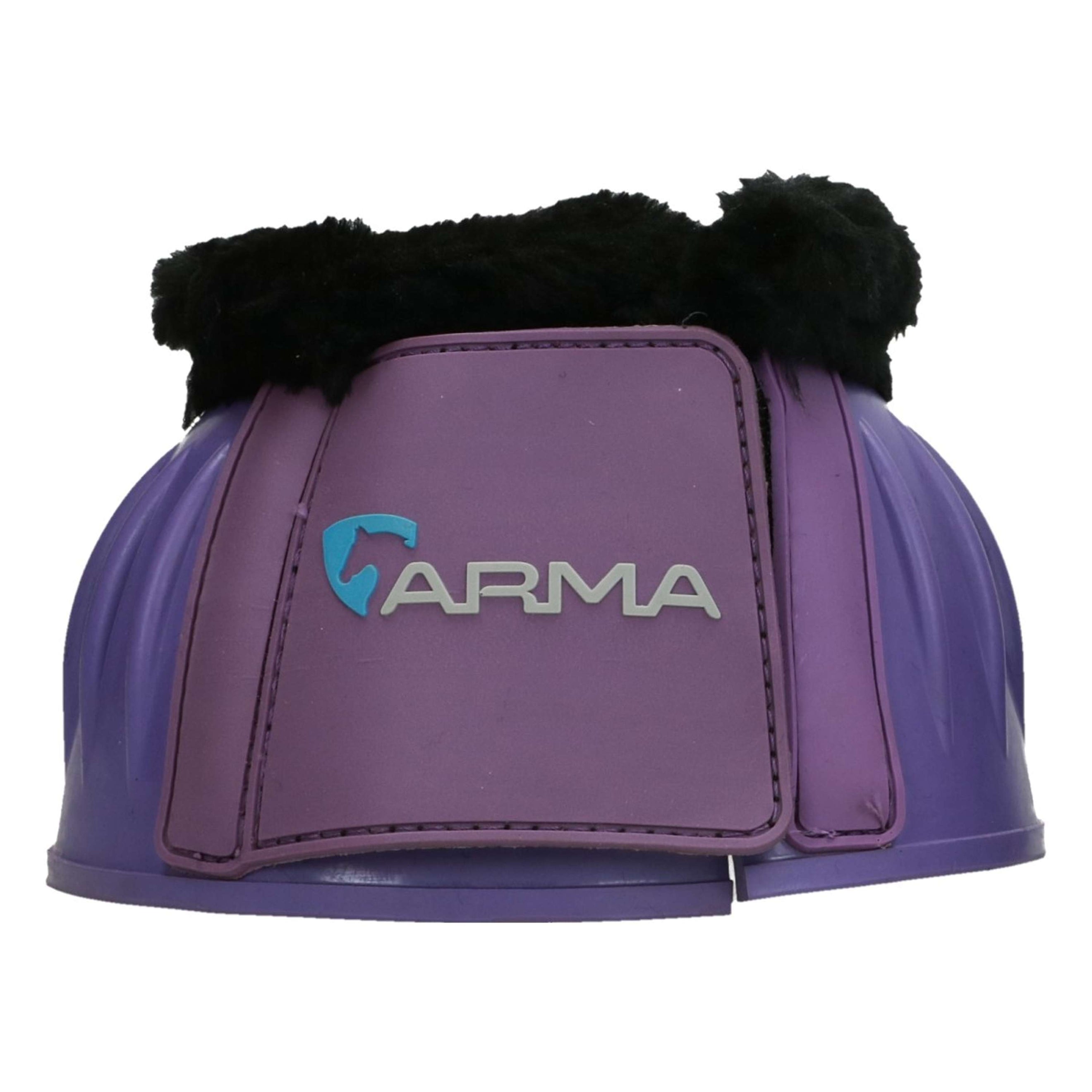 Arma by Shires Bell Boots Black Fleece Purple Arma by Shires Bell Boots Black Fleece Purple