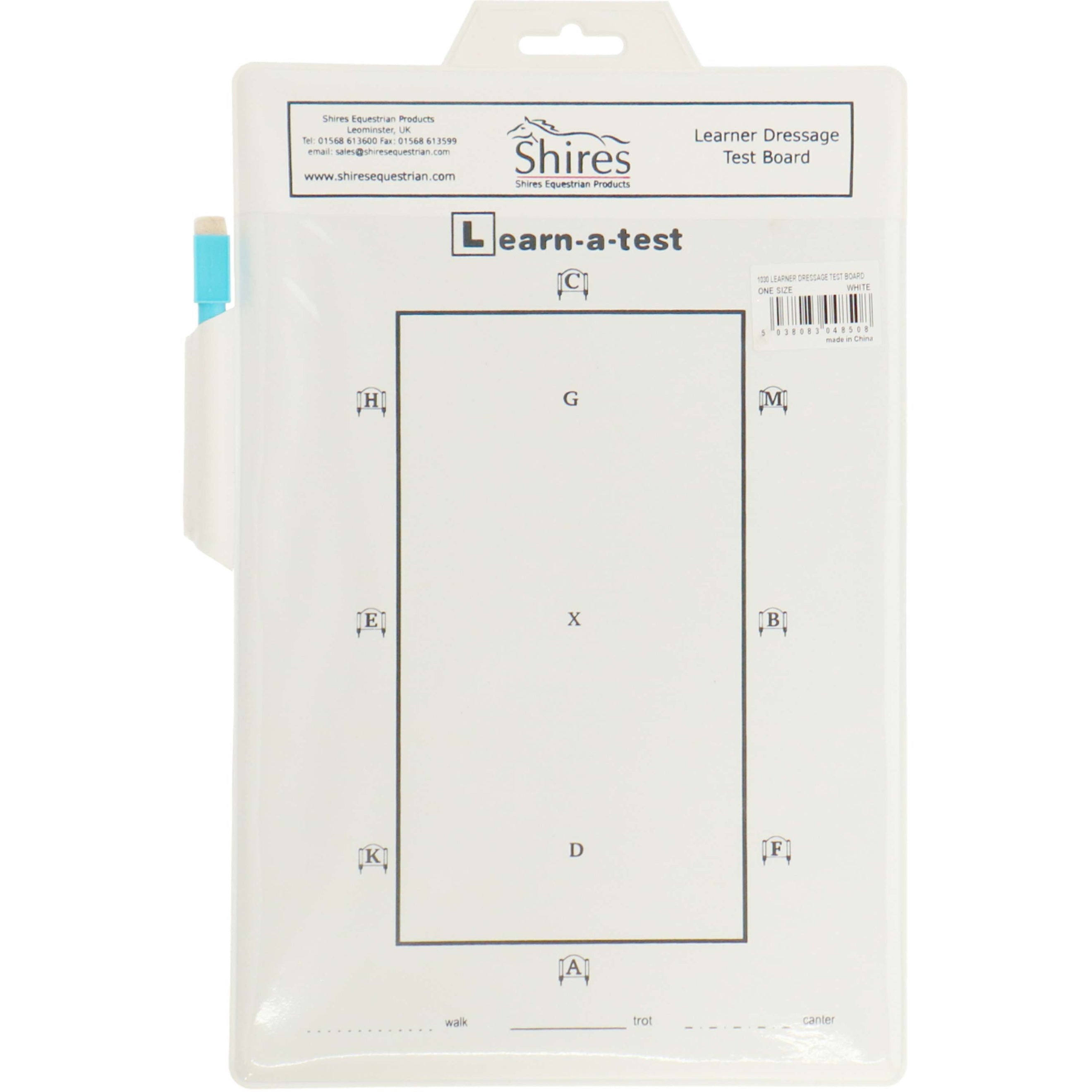 Shires Learner Dressage Test Board White