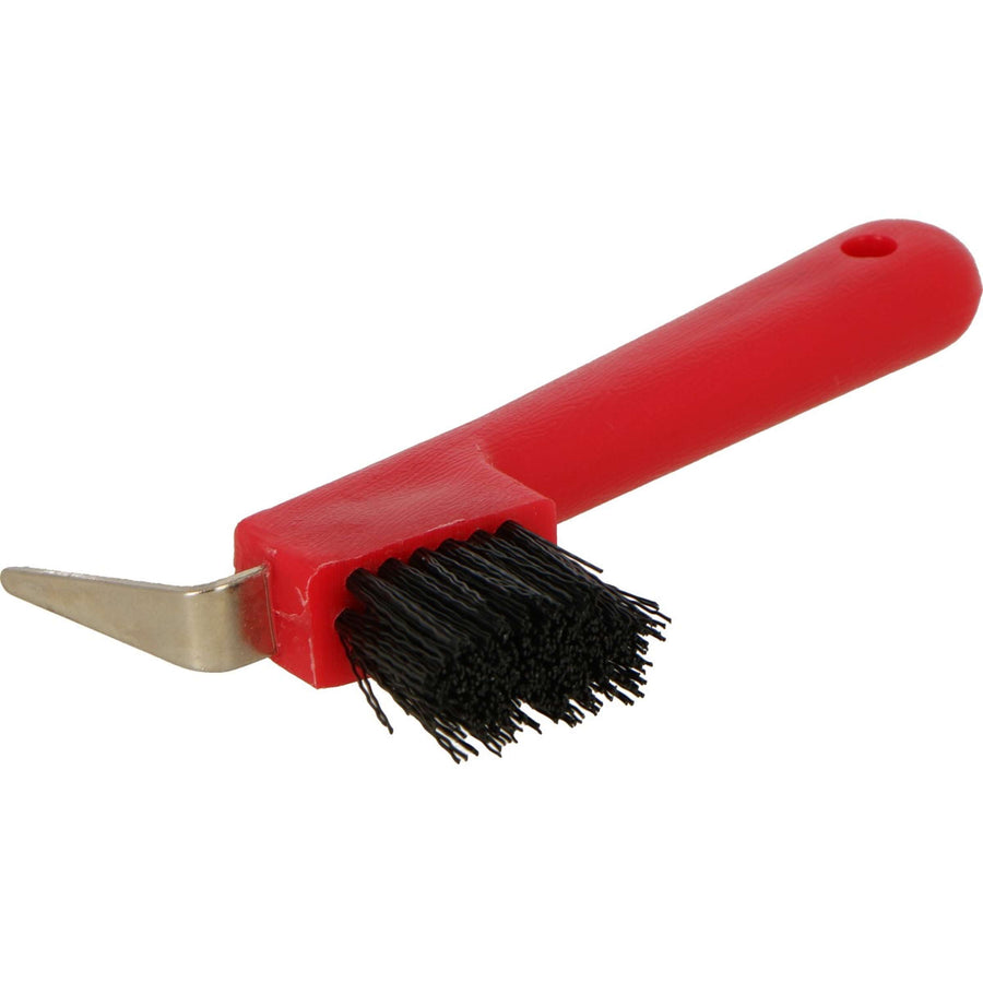 Shires Hoof Pick/Brush Red