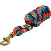 Shires Lead Rope Topaz Orange/Navy/Turquoise