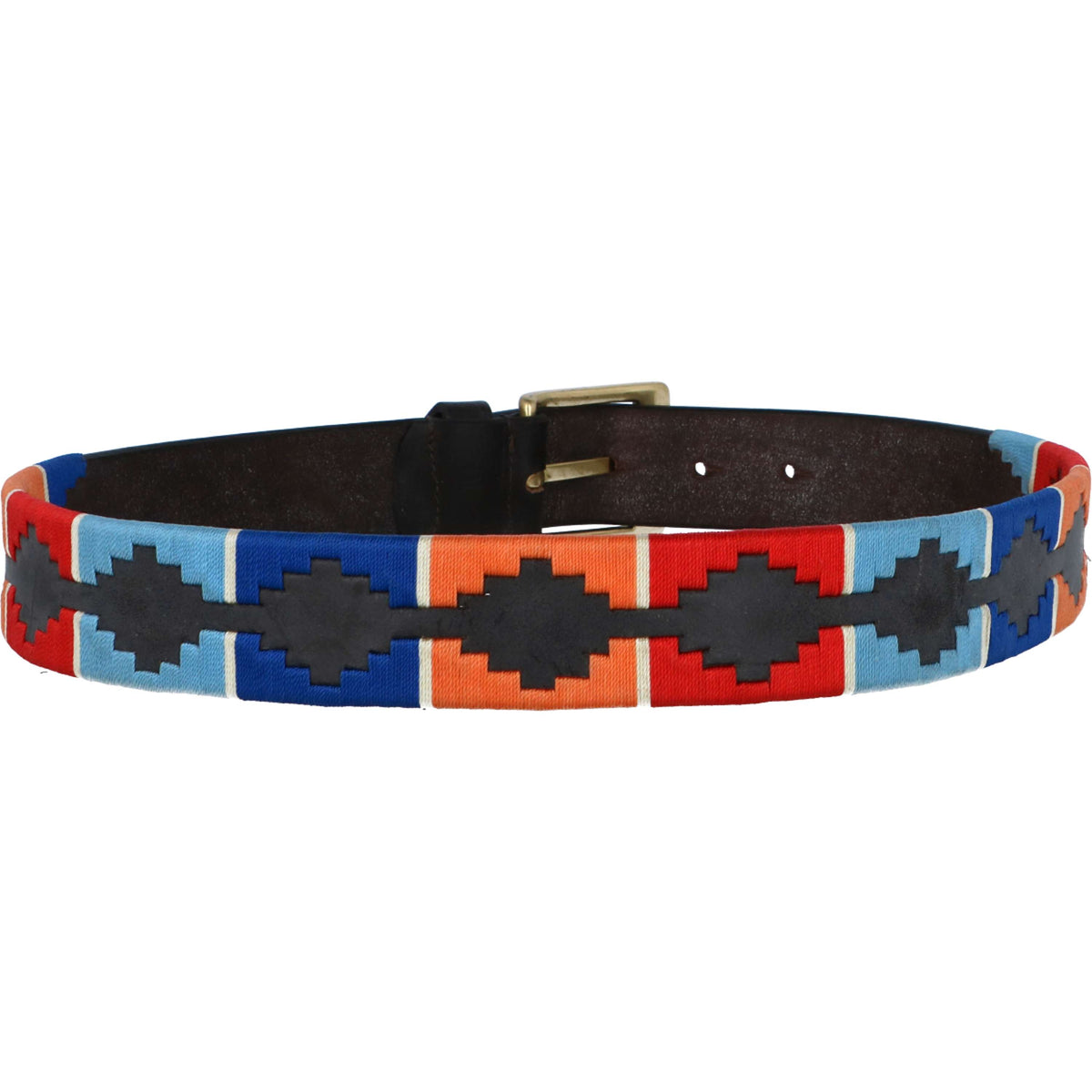 Shires Drover Polo Belt Drover Turquoise/Red/Orange/Blue