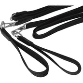 Shires Draw/Running Reins Cotton Web Black