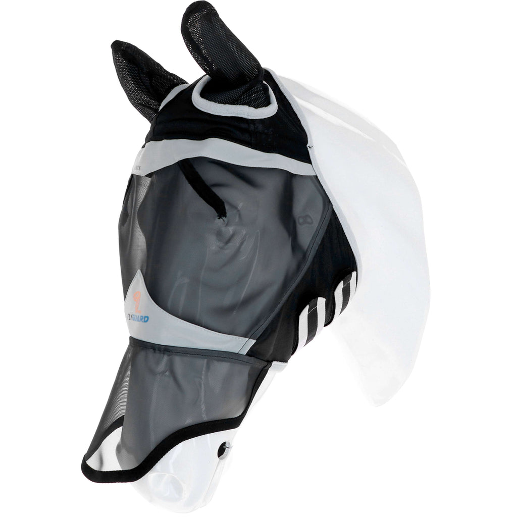 Shires Fly Mask with Ears & Nose Fine Mesh Black