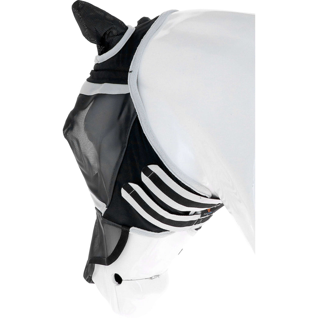 Shires Fly Mask with Ears & Nose Fine Mesh Black
