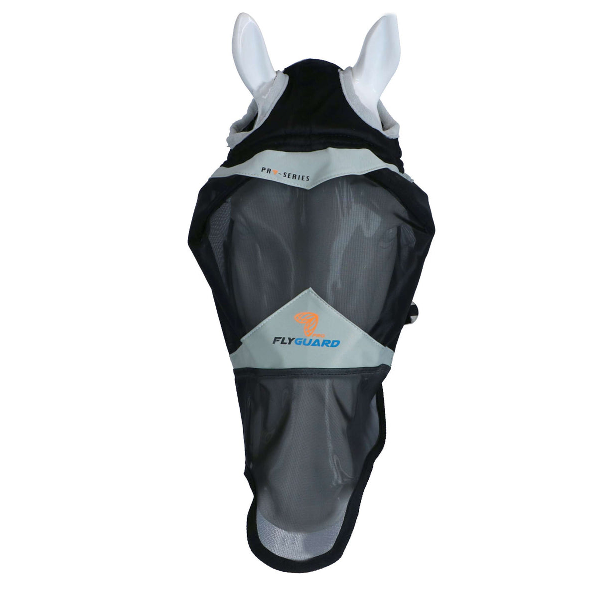 Shires Fly Mask with Nose Protection and without Ears Black