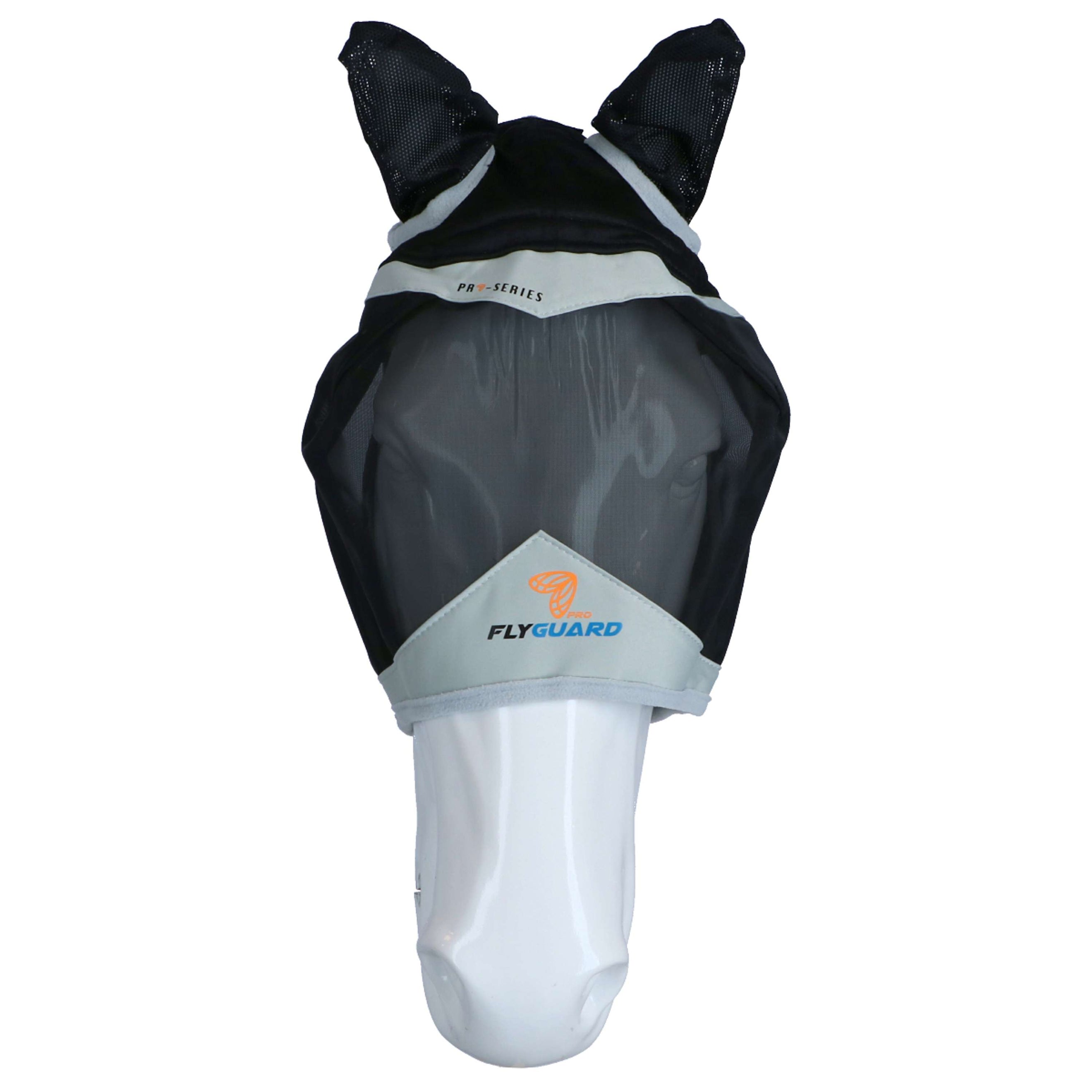 Shires Fly Mask Mesh with Ears Black