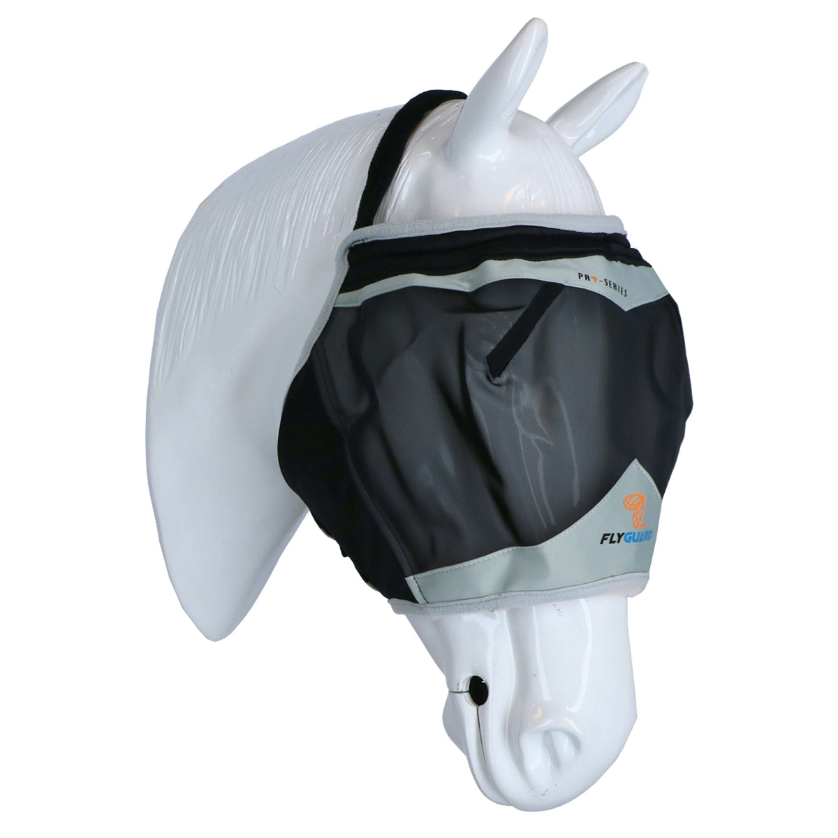 Shires Fly Mask Fine Mesh Earless Black