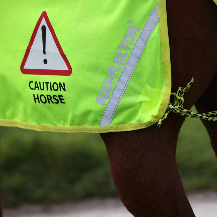 Equi-Flector by Shires Exercise Rug Mesh Reflective Yellow