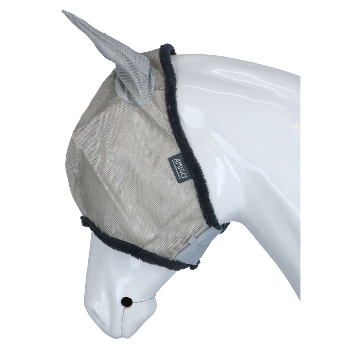 Amigo Fly Mask Silver/Dark Grey