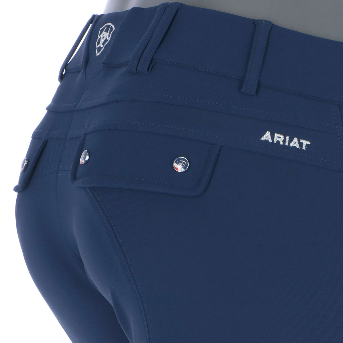 Ariat Breeches Tri Factor Ladies Grip Knee Patch Navy