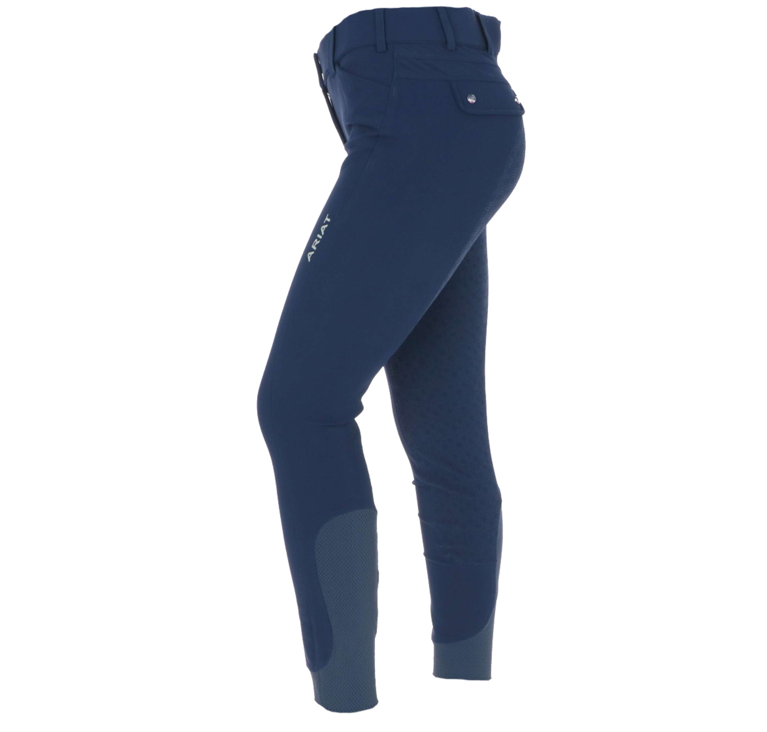 Ariat Breeches Tri Factor Ladies Grip Full Seat Navy