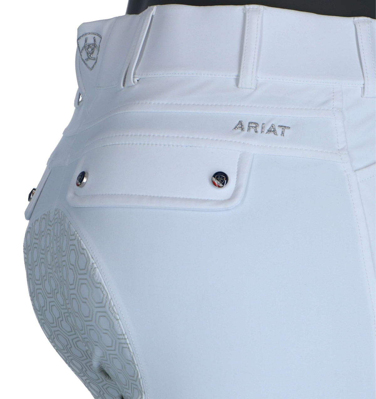 Ariat Breeches Tri Factor Ladies Grip Full Seat White