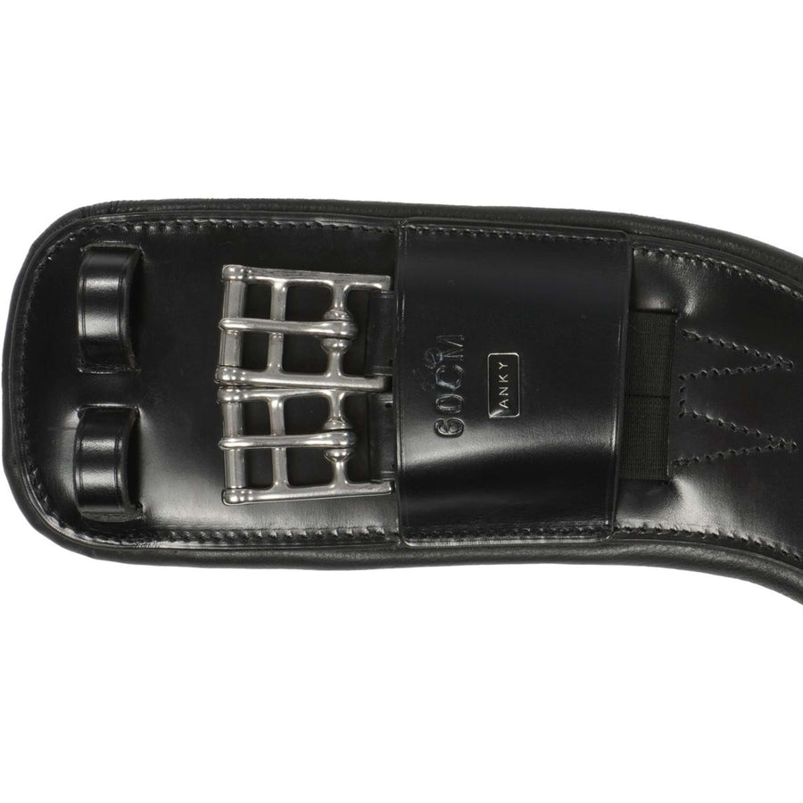 ANKY Girth Leather Dressage Anatom. 2-Side Elast. Black